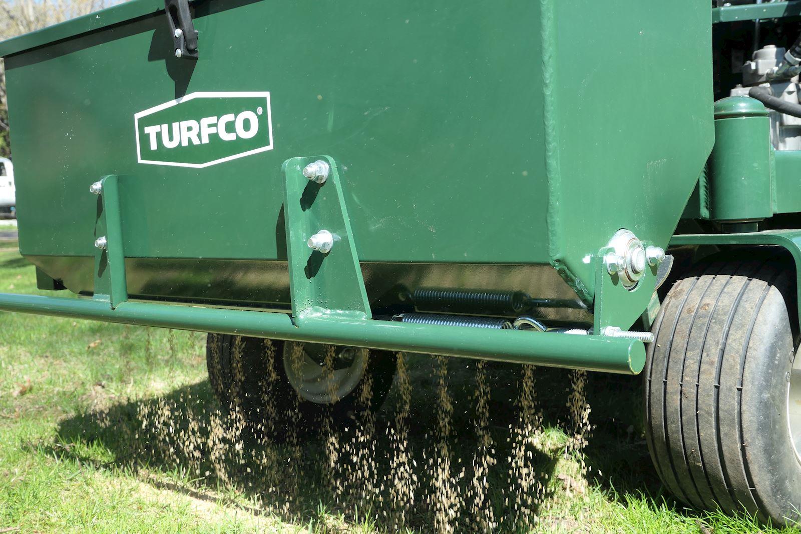 Holds 60lbs of seed to comfortably fit a 50lb bag