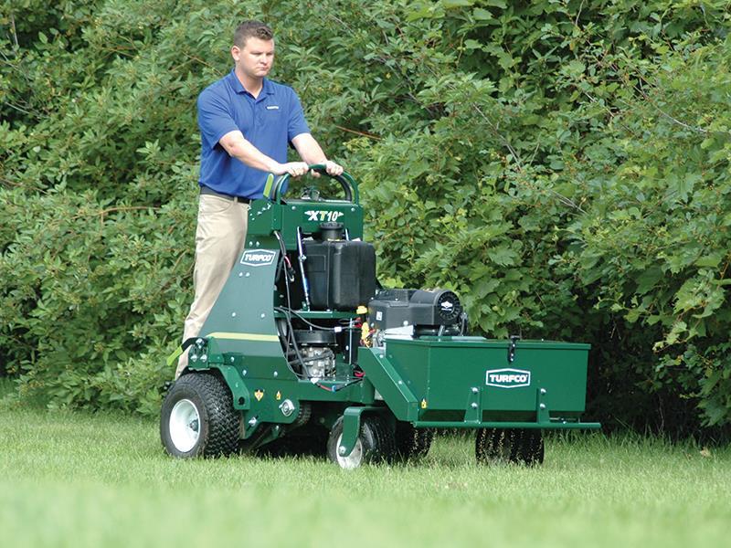 Aerate and seed in one pass