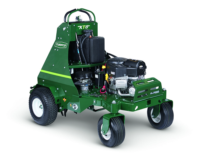 Professional Landscaping Aerators TurnAer XT8 Riding Aerator Turfco
