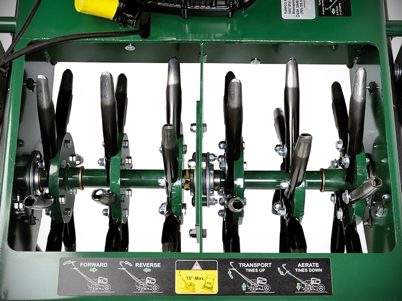EasyChange tines can be quickly accessed and easily replaced.