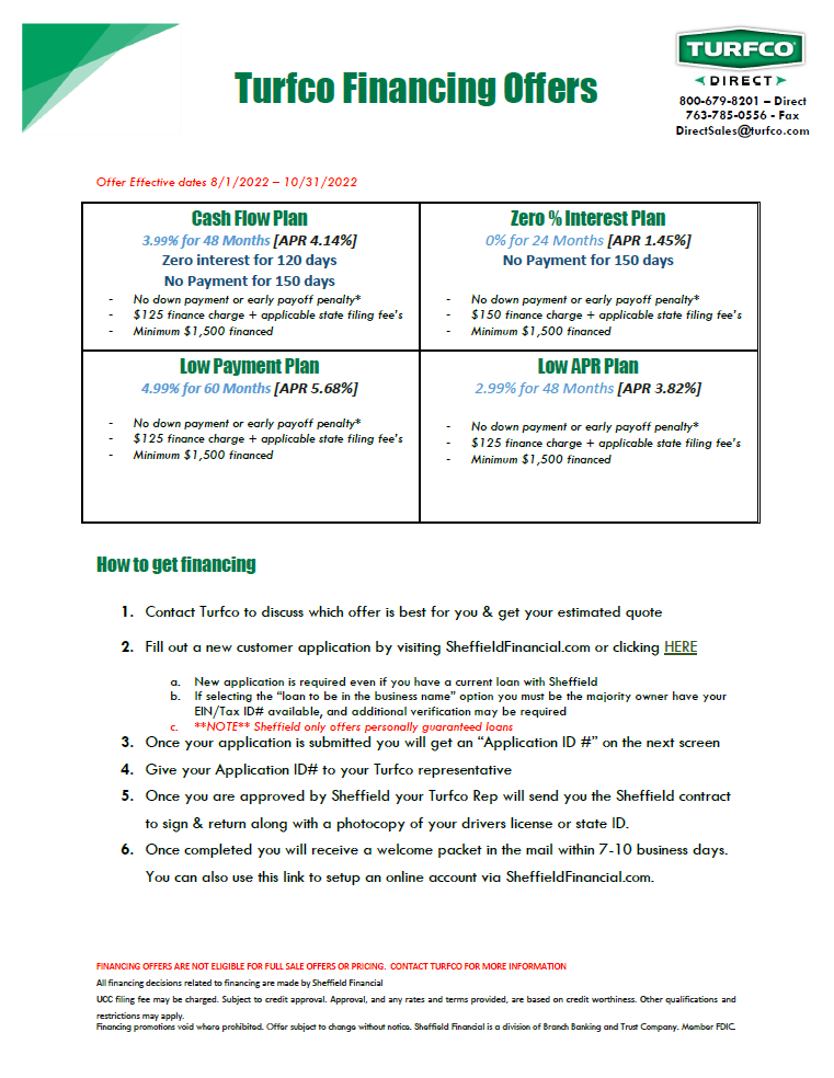 financing offers